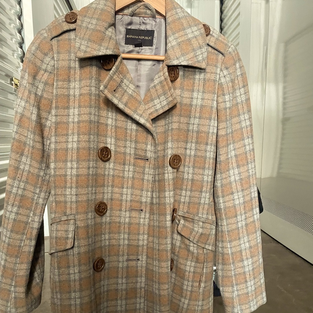 Banana Republic 00 Petite wool pea coat